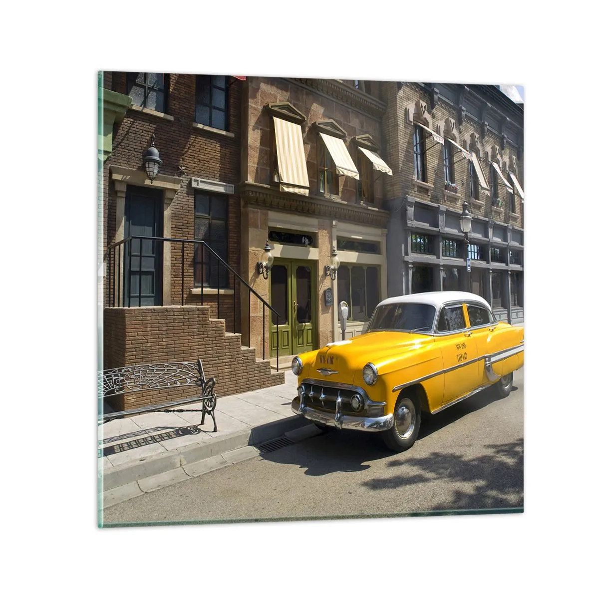 Impression sur verre - Image sur verre - Il y a longtemps en Amérique - 50x50 cm