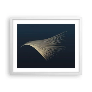 Affiche dans un cadre blanc - Poster - Comme les cheveux d'un ange - 50x40 cm