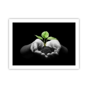 Affiche - Poster - J'aime la nature, je la protège - 70x50 cm