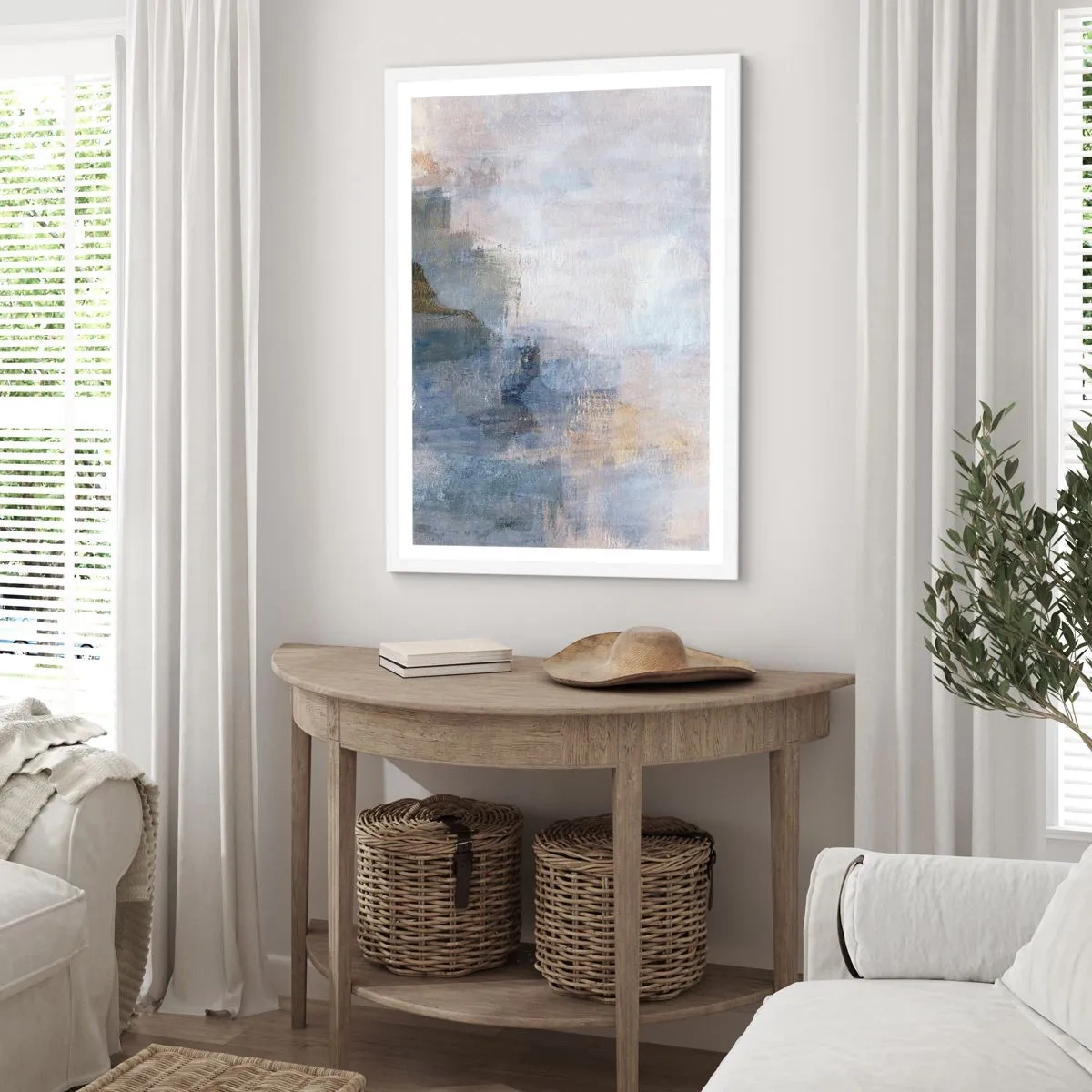 Affiche dans un cadre blanc - Poster - Tonalités et accords de couleur - 40x50 cm