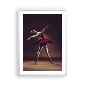 Affiche dans un cadre blanc - Poster - Une danseuse étoile - 50x70 cm