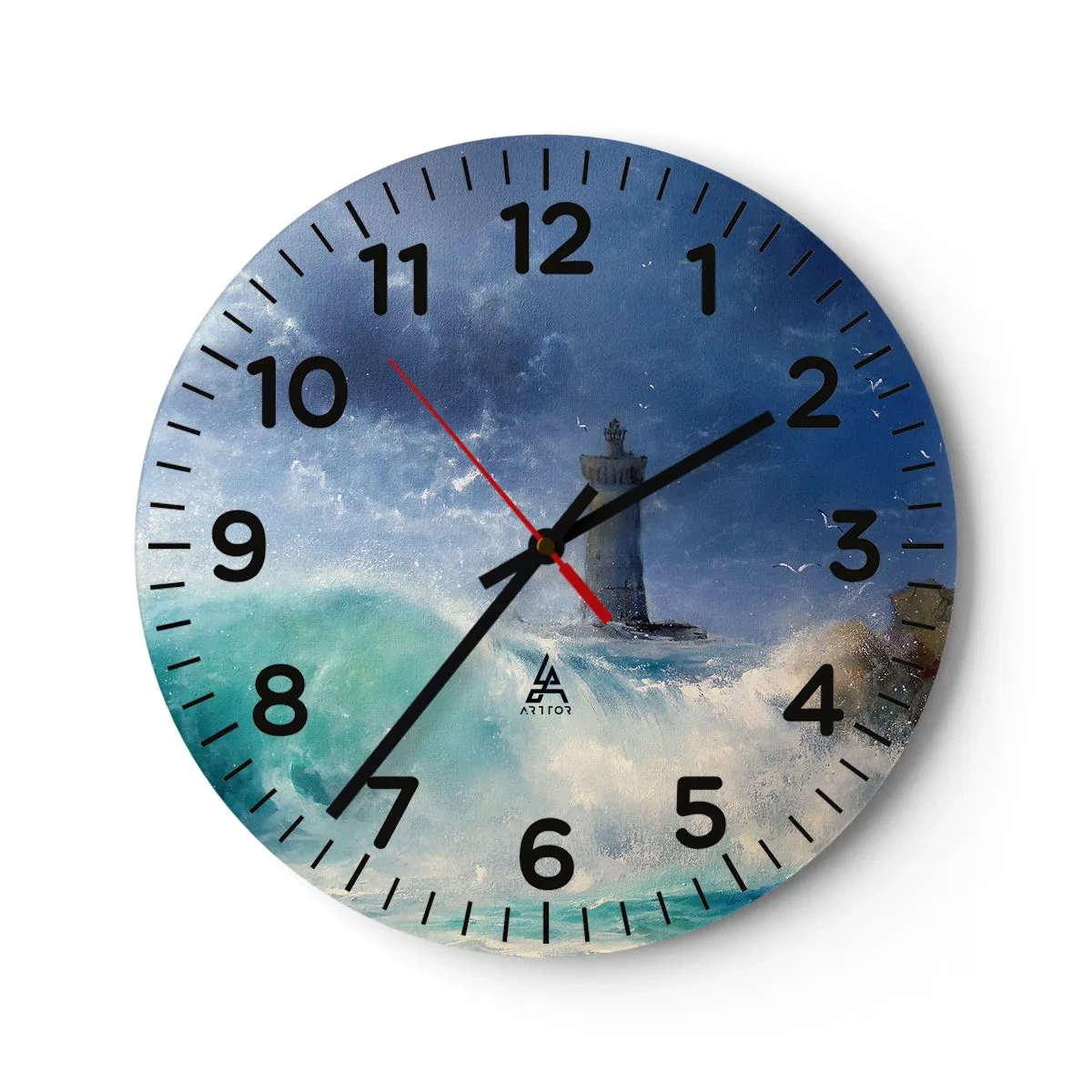 Horloge murale - Pendule murale - En garde contre les éléments - 40x40 cm