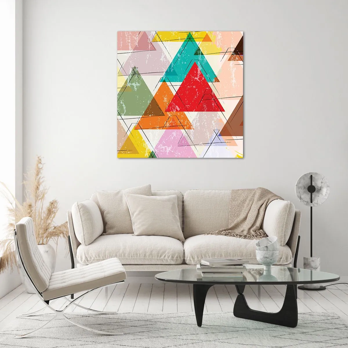 Impression sur verre - Image sur verre - Trois par trois - 60x60 cm