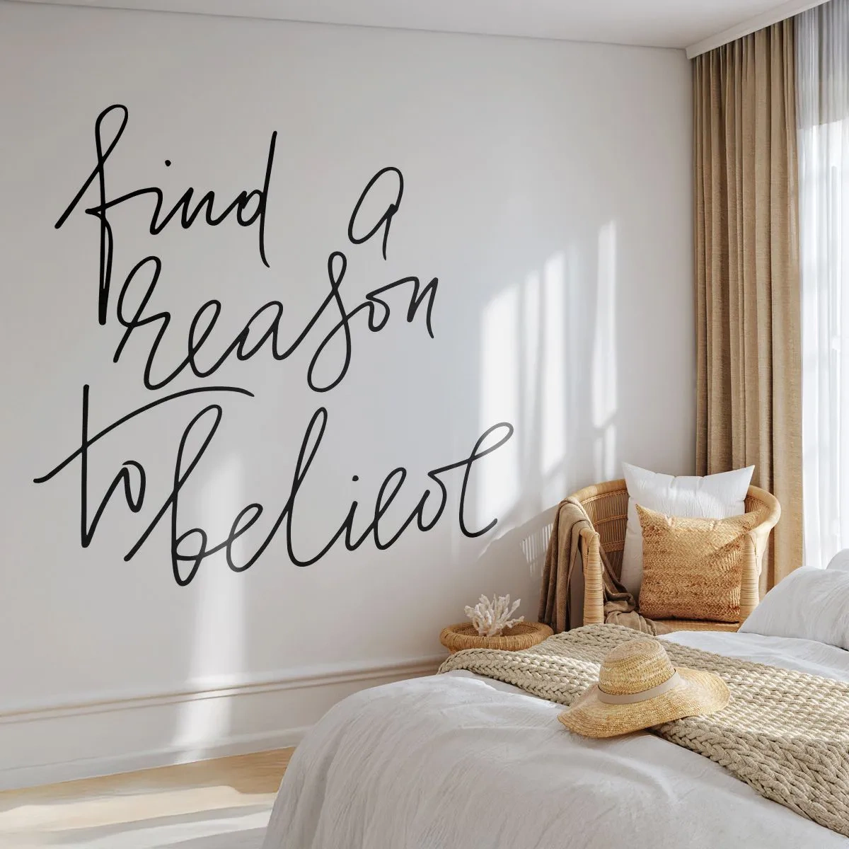 Papier Peint Autocollant Deluxe Sticker - C'est possible - Typographie, Affirmation, Maxime - 250x175 cm