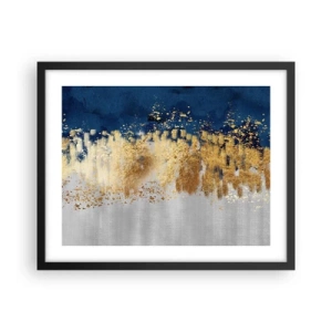 Affiche dans un cadre noir - Poster - Une composition moderne et pétillante - 50x40 cm