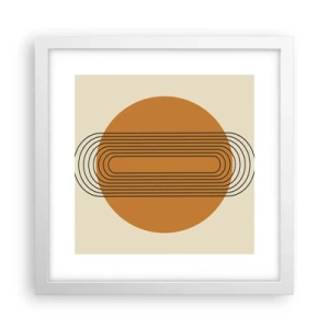 Affiche dans un cadre blanc - Poster - Plan idéal - 30x30 cm