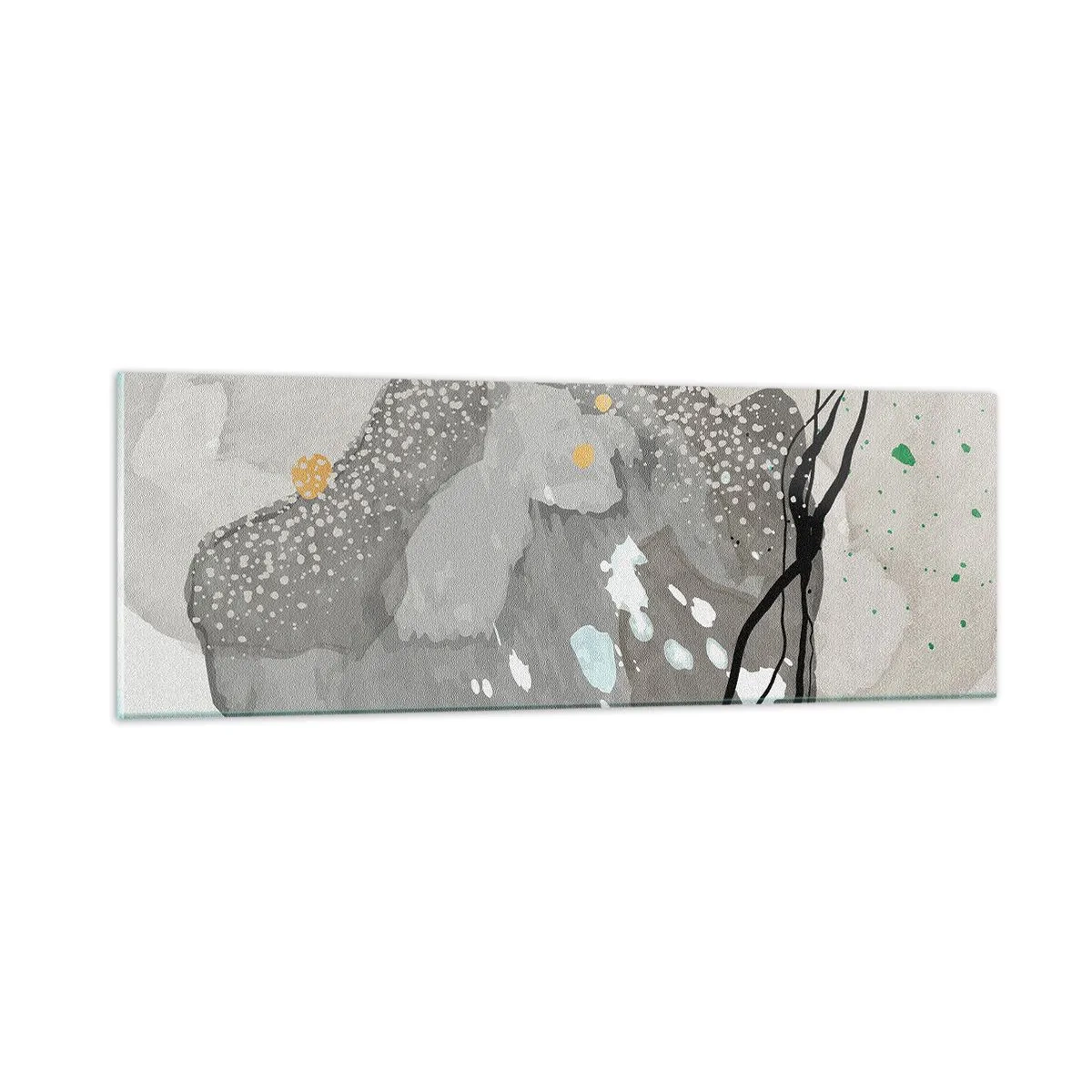 Impression sur verre - Image sur verre - Composition organique - 90x30 cm