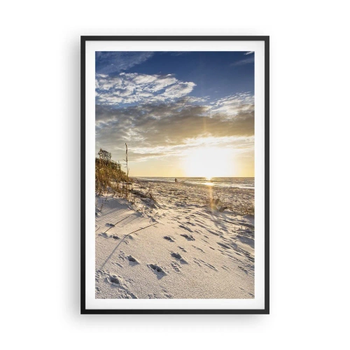 Affiche dans un cadre noir - Poster - Invitation à la ballade - 61x91 cm