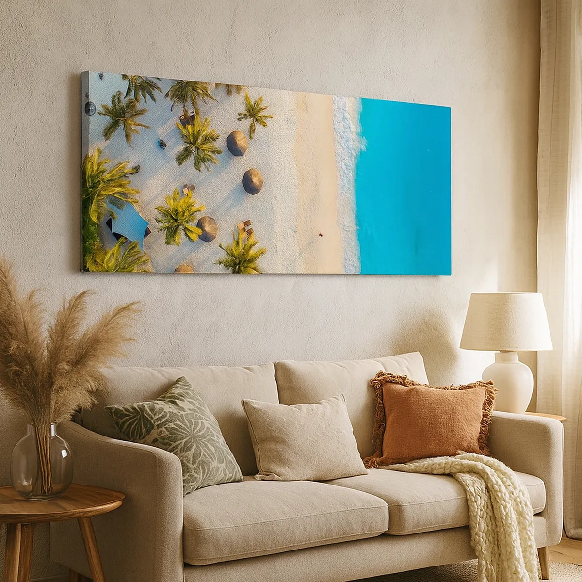 Impression sur toile - Image sur toile - Bienvenue au paradis - 30x30 cm