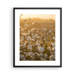 Affiche dans un cadre noir - Poster - Champ moelleux - 40x50 cm