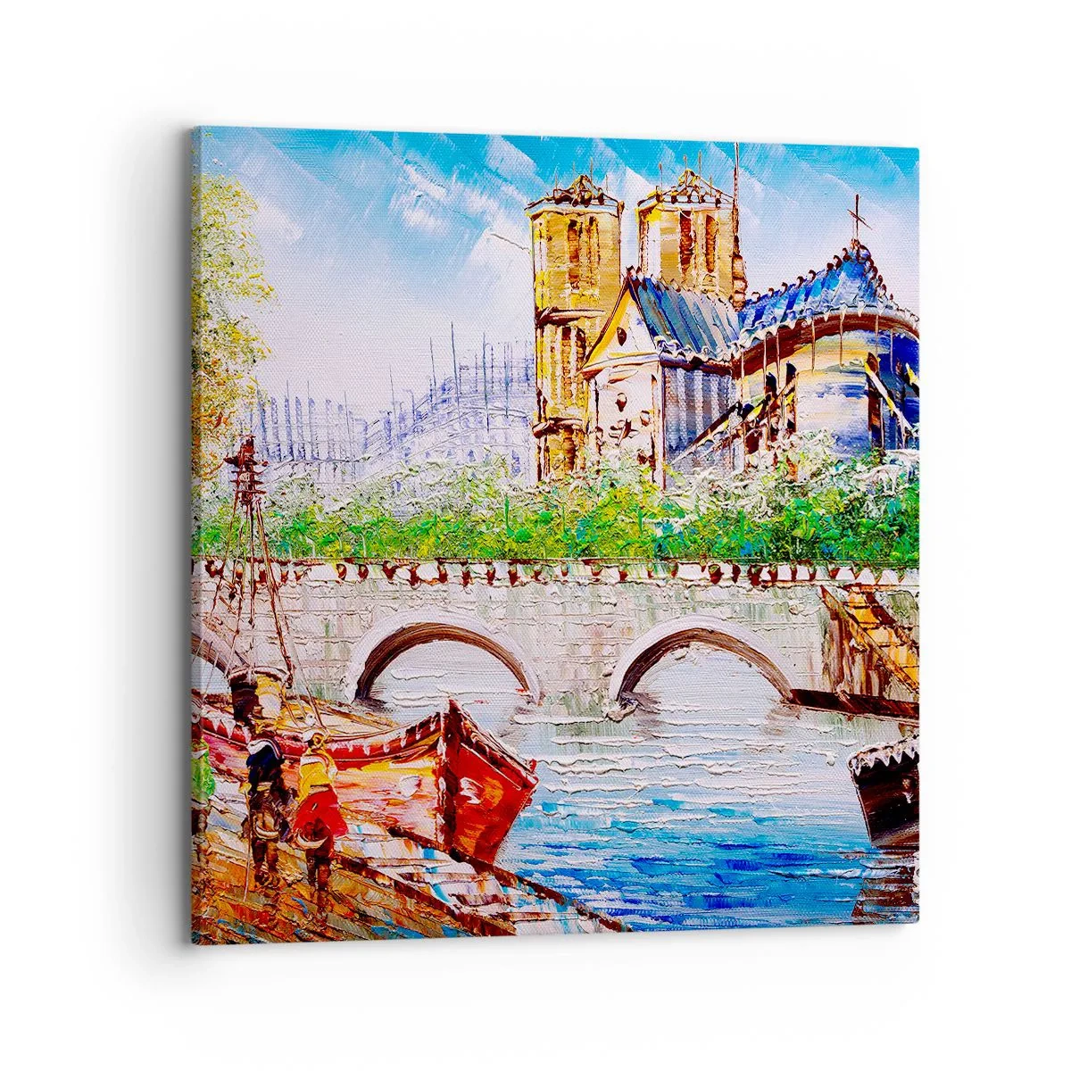 Impression sur toile - Image sur toile - Leur temps ne passe jamais - 70x70 cm