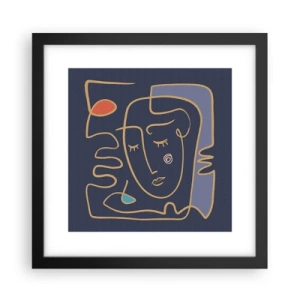 Affiche dans un cadre noir - Poster - En réflexion - 30x30 cm