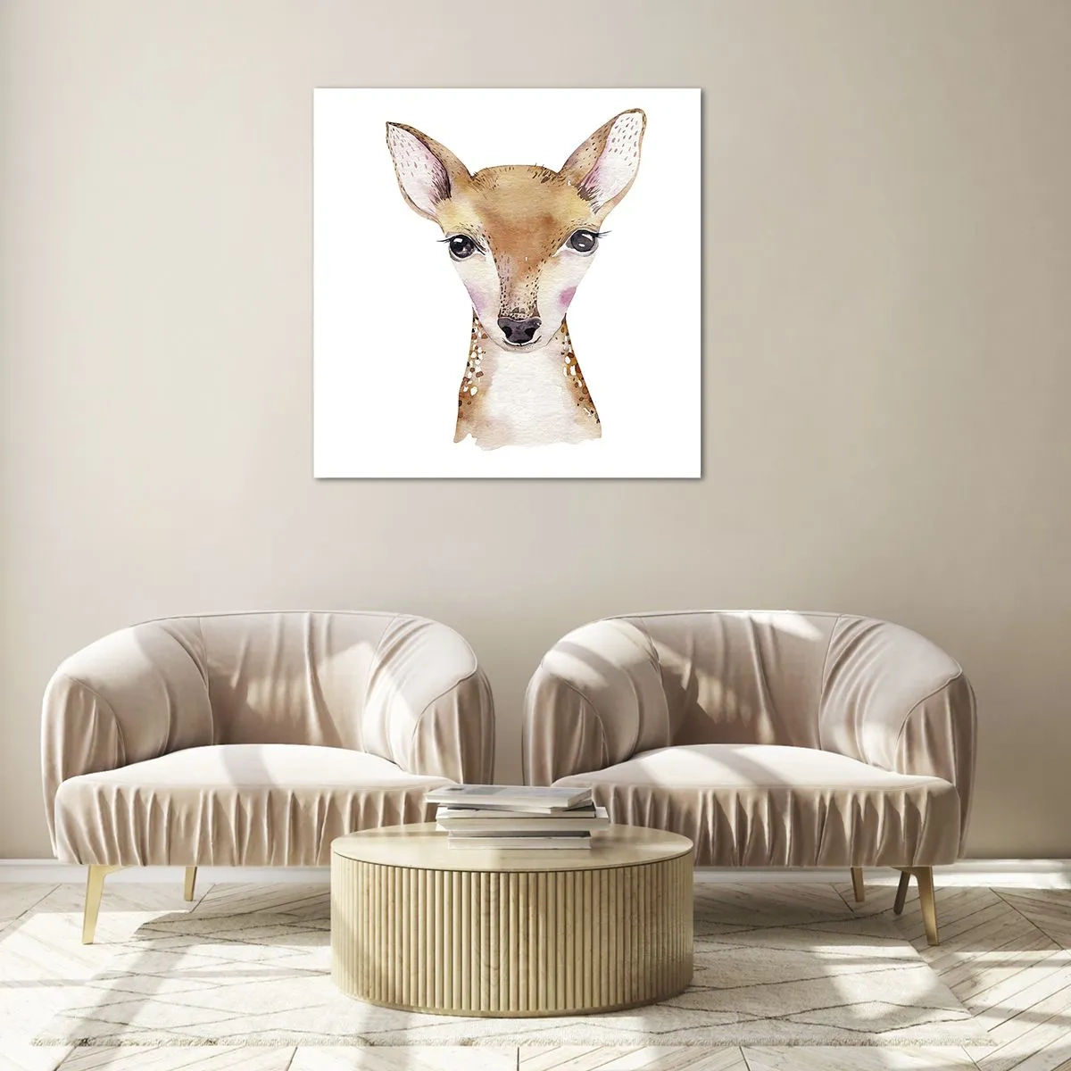 Impression sur verre - Image sur verre - L'innocence de la nature - 70x70 cm