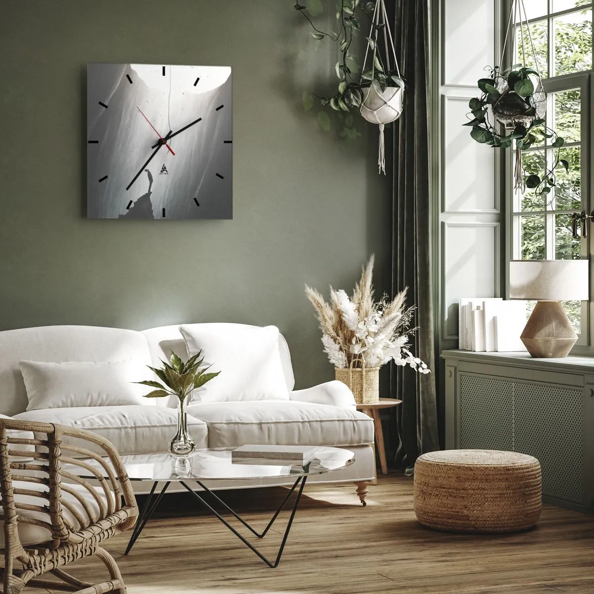 Horloge murale - Pendule murale - Il y a toujours une issue - 40x40 cm