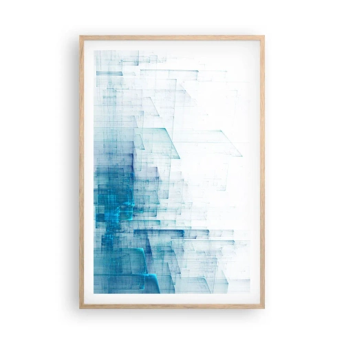 Affiche dans un chêne clair - Poster - Comment l’espace s’est formé - 61x91 cm