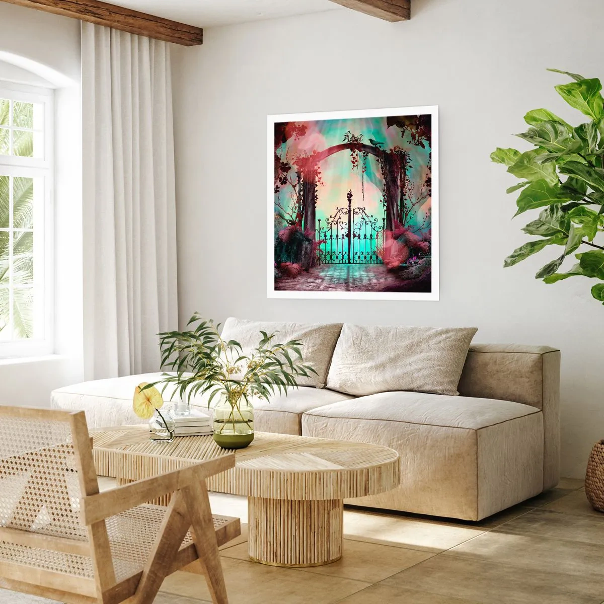Affiche - Poster - Jardin secret - 30x30 cm