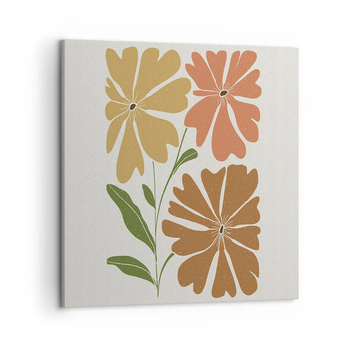 Impression sur toile - Image sur toile - Nature et géométrie - 50x50 cm