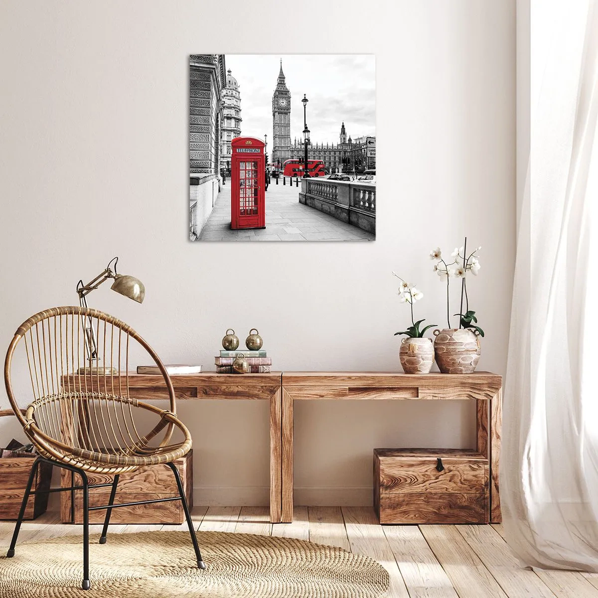 Impression sur toile - Image sur toile - Sans aucun doute Londres - 40x40 cm