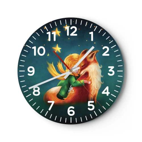 Horloge murale - Pendule murale - Petit Prince - 30x30 cm