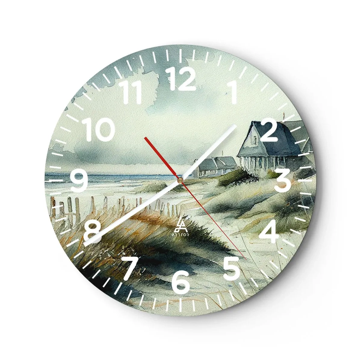 Horloge murale - Pendule murale - Loin de l'agitation - 30x30 cm