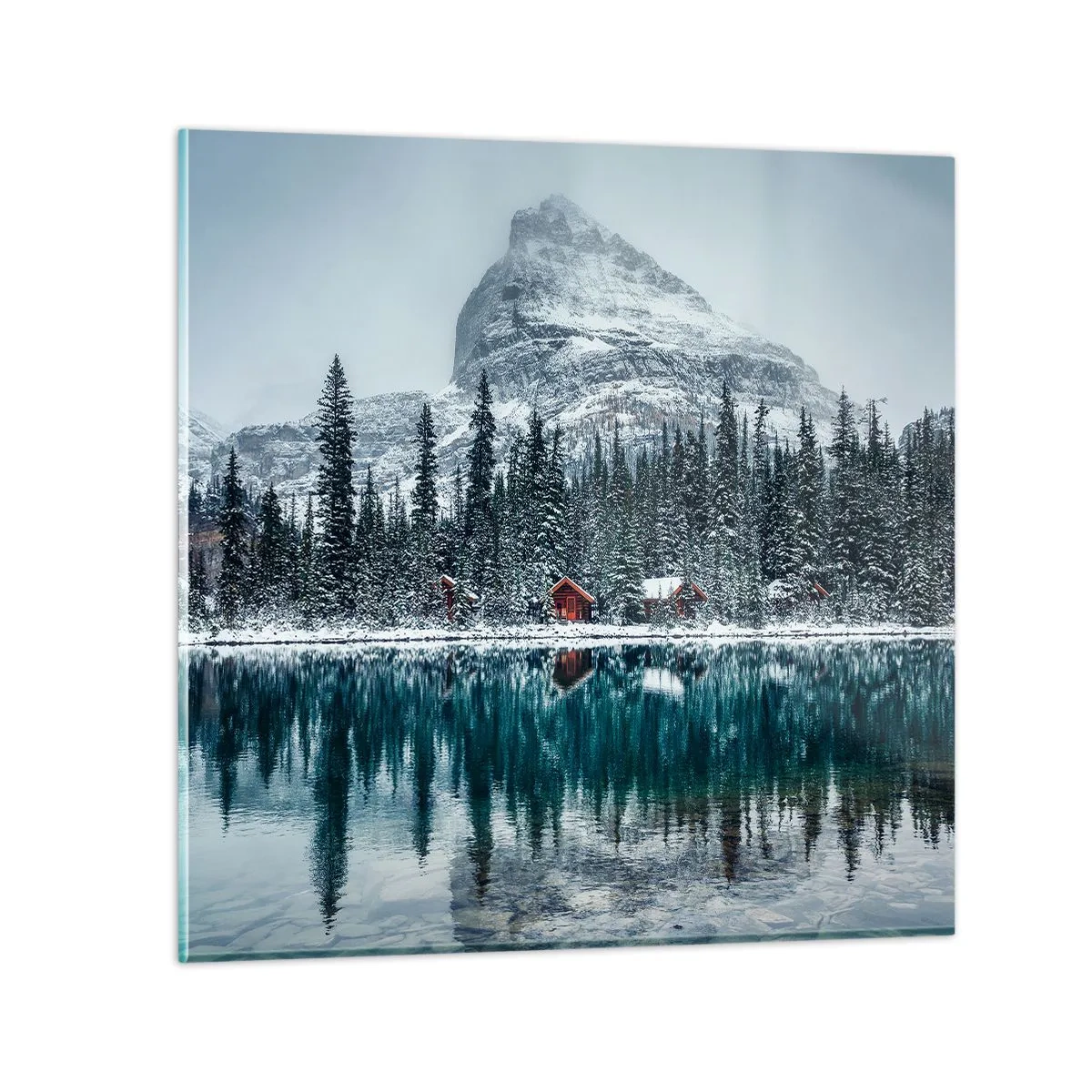 Impression sur verre - Image sur verre - Retraite canadienne - 70x70 cm