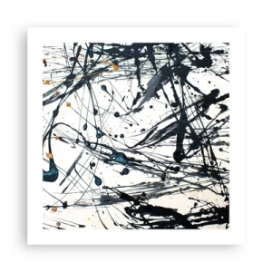 Affiche - Poster - Abstraction expressionniste - 50x50 cm