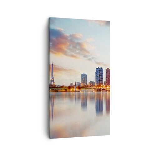 Impression sur toile - Image sur toile - La tranquillité monumentale de Paris - 45x80 cm