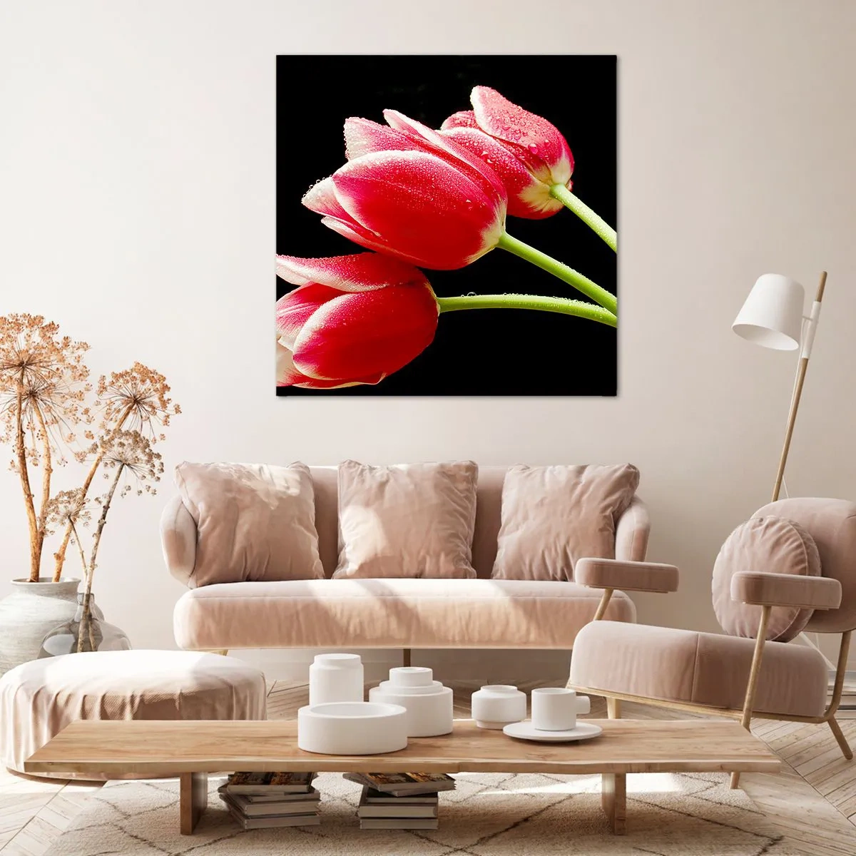 Impression sur toile - Image sur toile - Une promesse d'amour pur - 60x60 cm