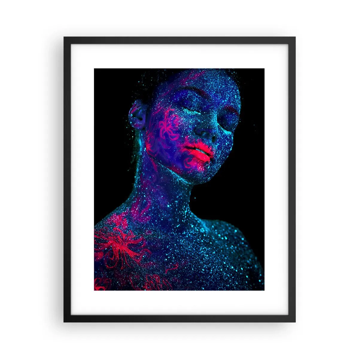 Affiche dans un cadre noir - Poster - Dans la poussière d'étoiles - 40x50 cm