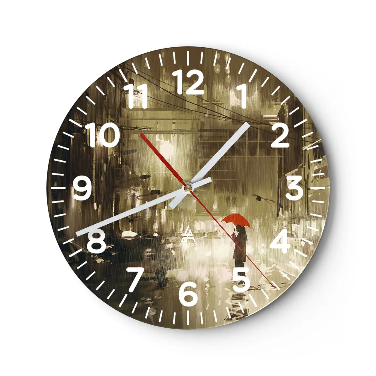 Horloge murale - Pendule murale - Seule mais pas solitaire - 40x40 cm