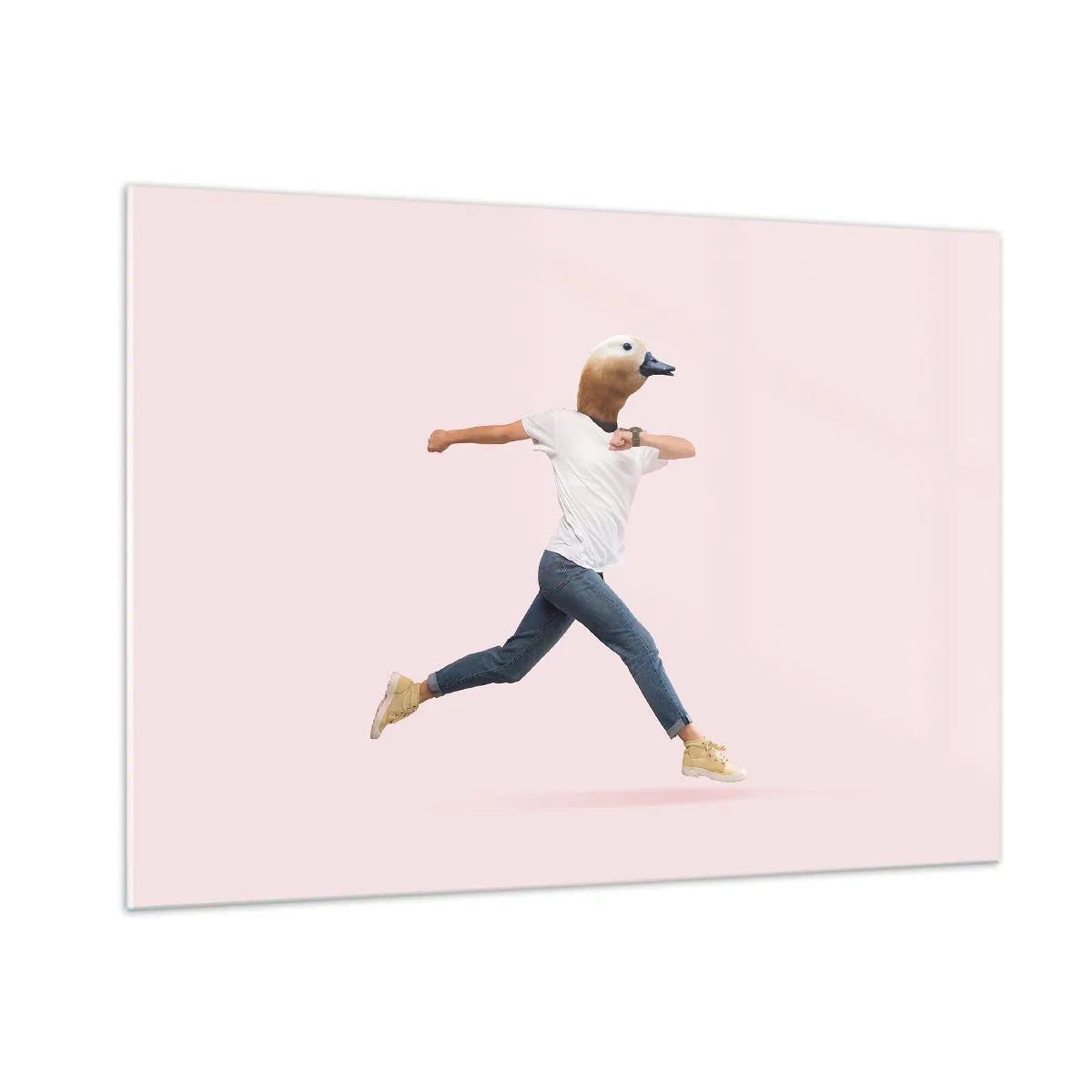 Impression sur verre - Image sur verre - Une pincée d'absurdité - 100x70cm - Une pincée d'absurdité - Décoration murale moderne pour le salon et la chambre ARTTOR