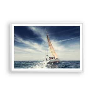 Affiche dans un cadre blanc - Poster - Ils ne nous rattraperont pas ! - 91x61 cm