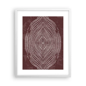 Affiche dans un cadre blanc - Poster - L'espace parle - 40x50 cm