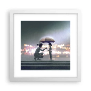 Affiche dans un cadre blanc - Poster - Et maintenant, tout va bien - 30x30 cm