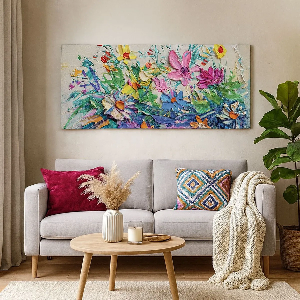 Impression sur toile - Image sur toile - Absolument pas une nature morte - 100x40 cm