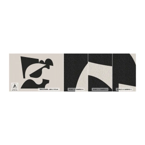 Échantillon de Papier Peint Autocollant Deluxe Sticker - À monter soi-même - Abstraction, Bohème, Minimalisme - 100x30 cm