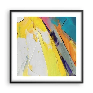 Affiche dans un cadre noir - Poster - Anatomie du monde - 50x50 cm