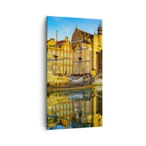 Impression sur toile - Image sur toile - Reflet dans le miroir du passé - 55x100 cm