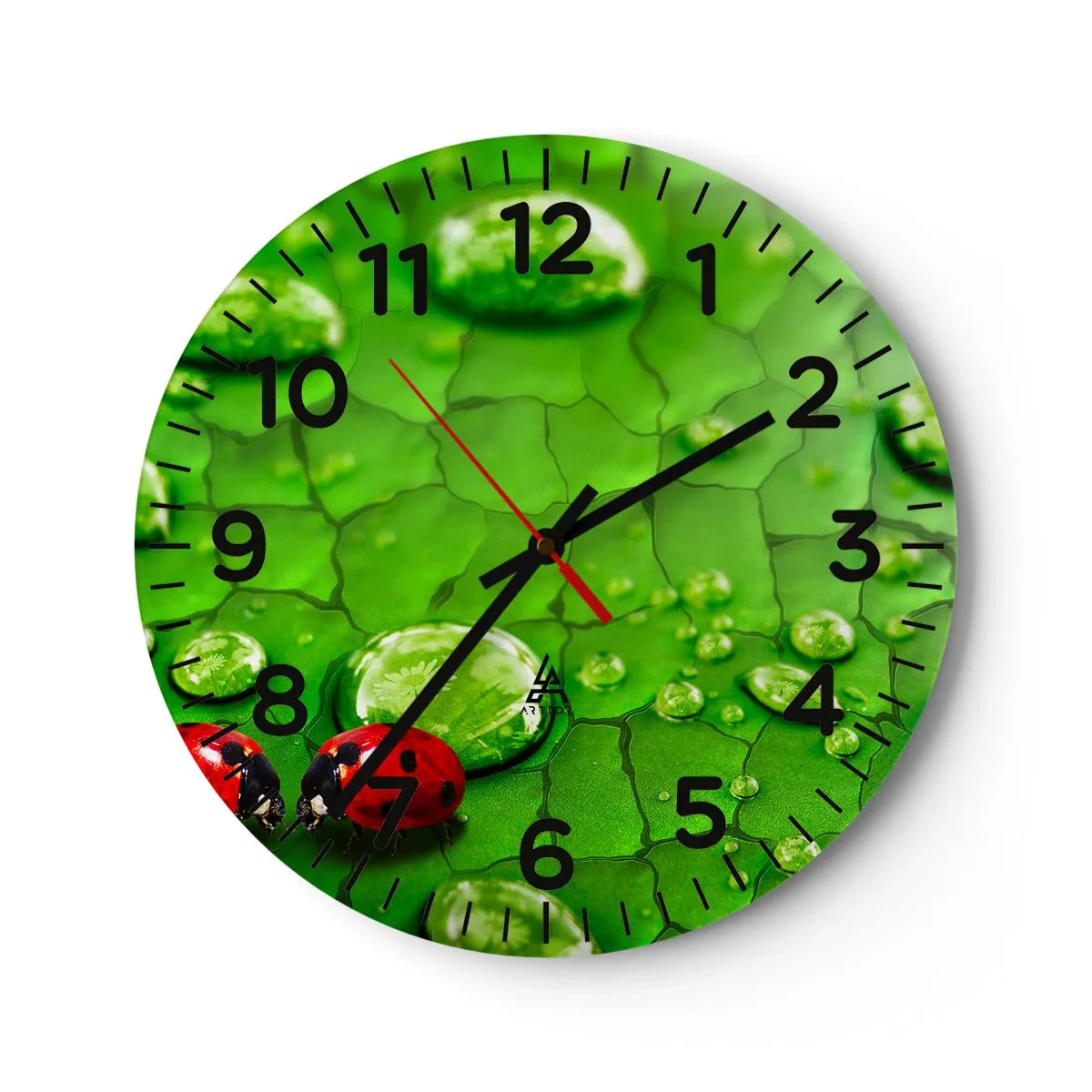 Horloge murale - Pendule murale - Rendez-vous au vert - 40x40 cm