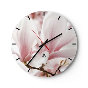 Horloge murale - Pendule murale - Abondance de tendresse - 40x40 cm