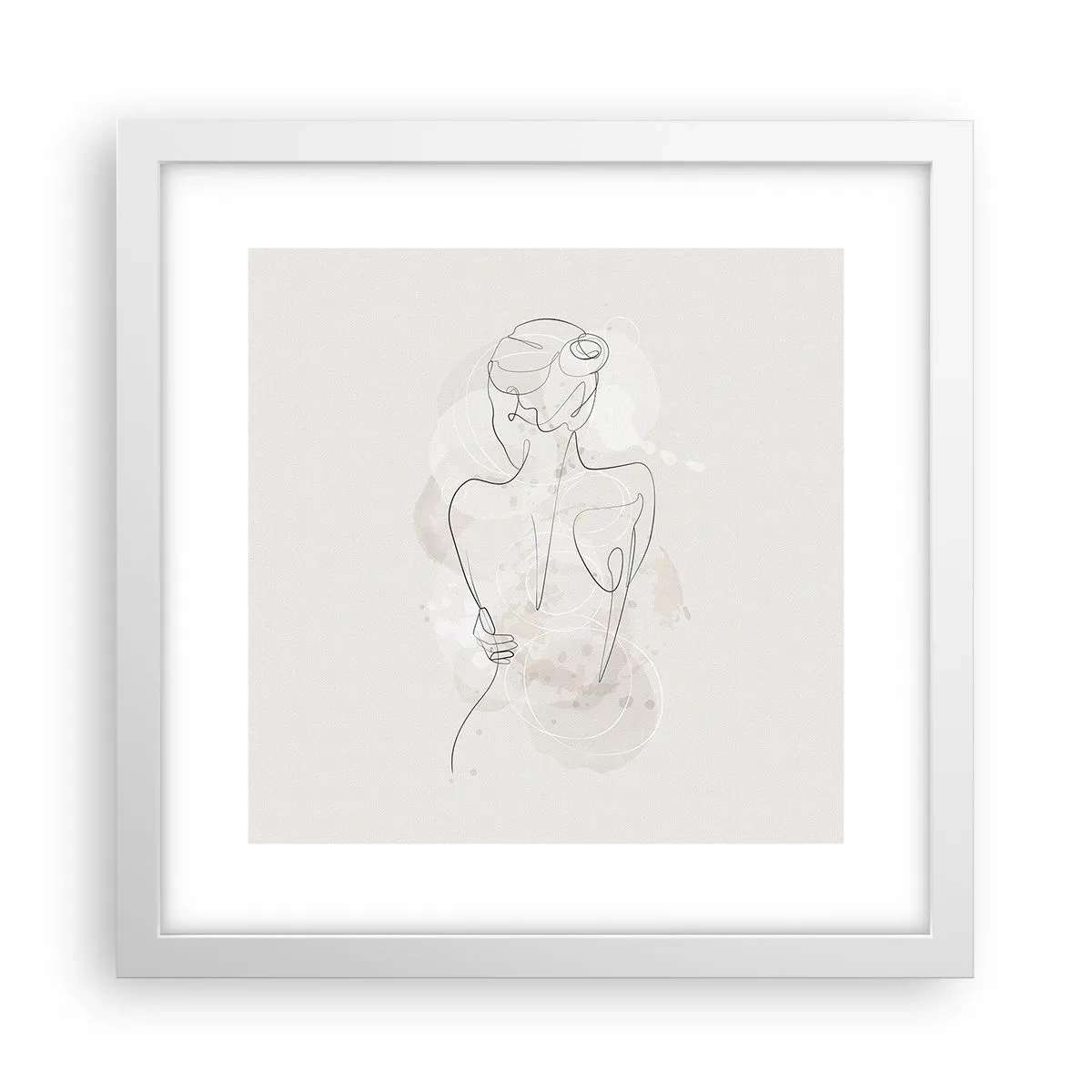 Affiche dans un cadre blanc - Poster - Comme un instrument sensible - 30x30 cm