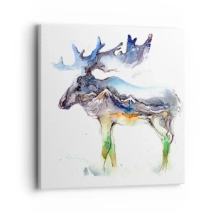 Impression sur toile - Image sur toile - Le héros d'un conte d'hiver - 40x40 cm