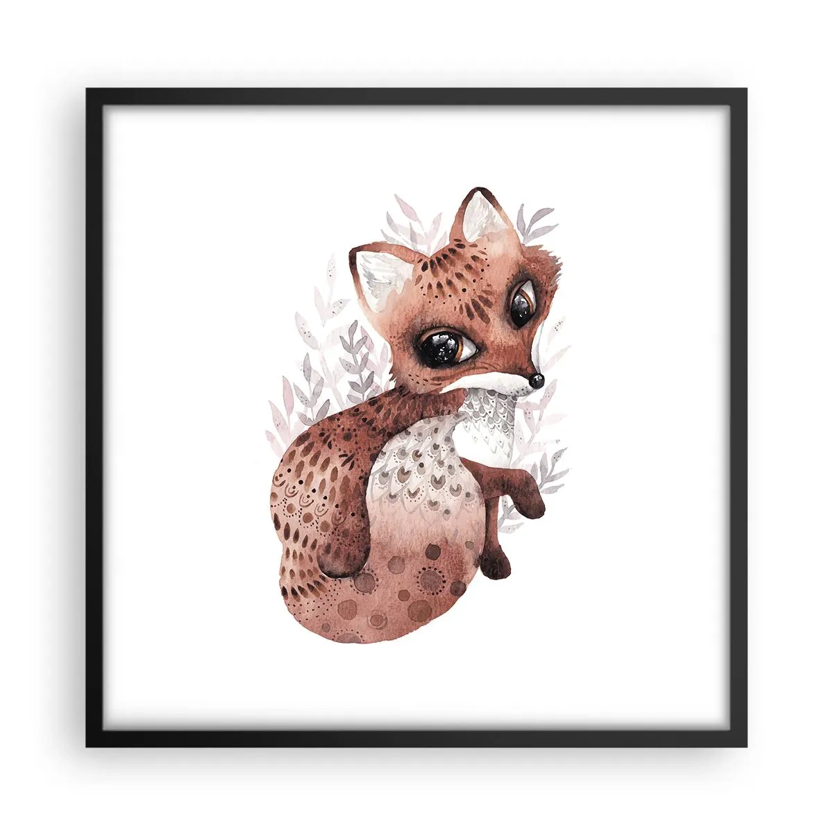 Affiche dans un cadre noir - Poster - Seulement à aimer - 50x50 cm