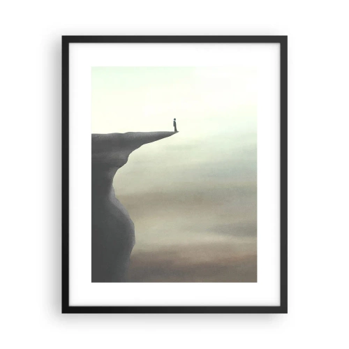 Affiche dans un cadre noir - Poster - Tout en haut, bien entendu! - 40x50 cm