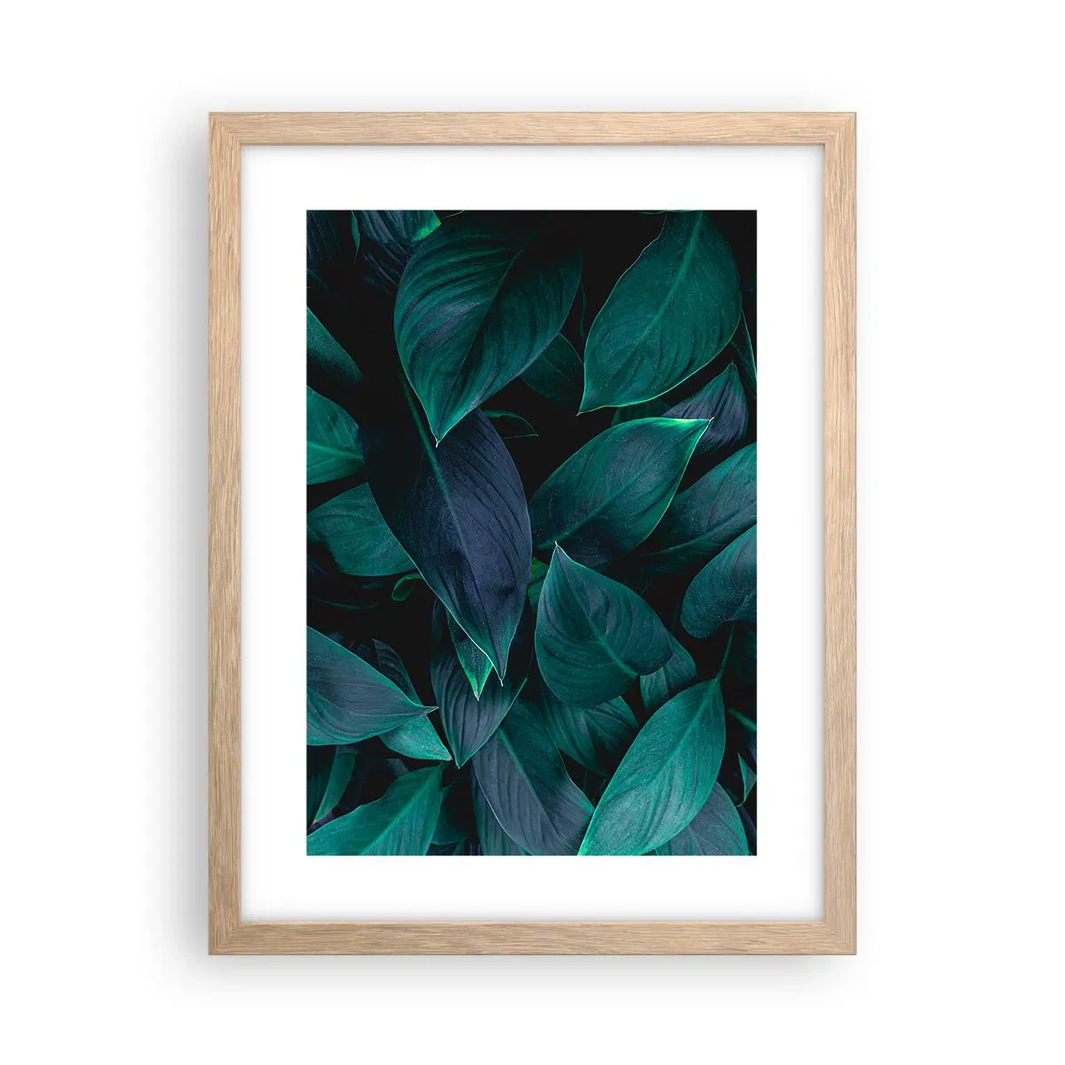 Affiche dans un chêne clair - Poster - le vert lui-même - 30x40 cm