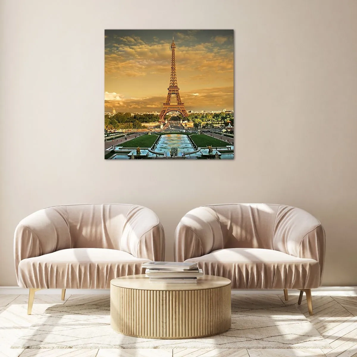 Impression sur verre - Image sur verre - La reine de Paris - 70x70 cm