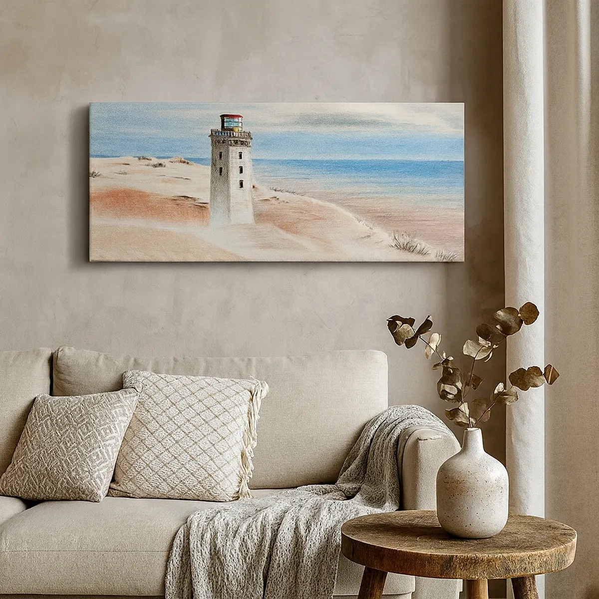Impression sur toile - Image sur toile - Toujours regarder la mer - 30x30 cm