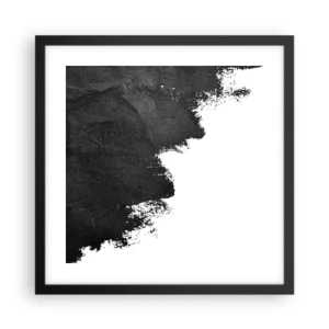 Affiche dans un cadre noir - Poster - Éléments : terre - 40x40 cm