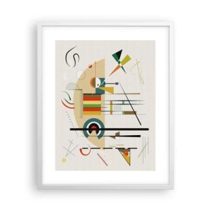 Affiche dans un cadre blanc - Poster - Et le monde s’amuse - 40x50 cm