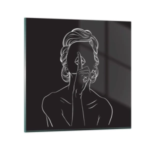 Impression sur verre - Image sur verre - La beauté s'épanouit en silence - 40x40 cm